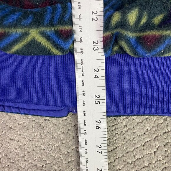 Vintage 90s Columbia Reversible Vest Men's XL Fleece Southwestern Aztec Purple - Picture 11 of 12